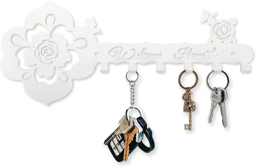 Miniatura 7 de Deveosa Soporte para Ganchos de Llave para Pared Decorativo - Pequeño Negro Cartel de Bienvenida a Casa para Entrada Carteles Colgantes para Llaves