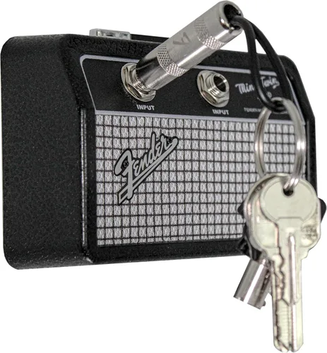 Miniatura 6 de Pluginz - Fender - Jack Rack - Negro y plateado con 4 llaveros de enchufe de guitarra