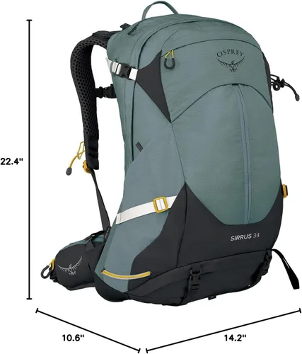 Miniatura 11 de Osprey Sirrus 34L Mochila de senderismo para mujer, color verde suculento Verde suculenta