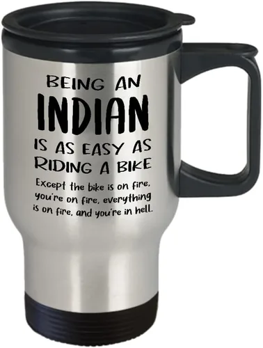 Miniatura 2 de Being an Indian Travel Mug Insulated Coffee Tumbler - India Pride National Heritage Nationality Human Race Indian Roots Funny Cute Gag Gifts Idea