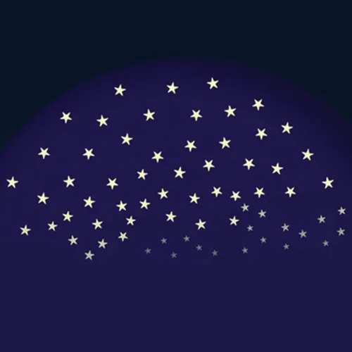 Miniatura 2 de The Original Glowstars Company The Original Glowstars Starry Night 60 estrellas que brillan en la oscuridad diseñadas para niños a partir de 3 años