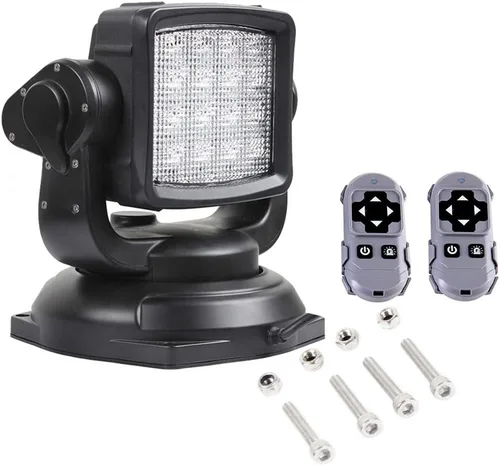 Miniatura 11 de Lightronic Foco LED para todo terreno, control remoto inalámbrico, 6000 K blanco frío de largo alcance para camiones y barcos, resistente a