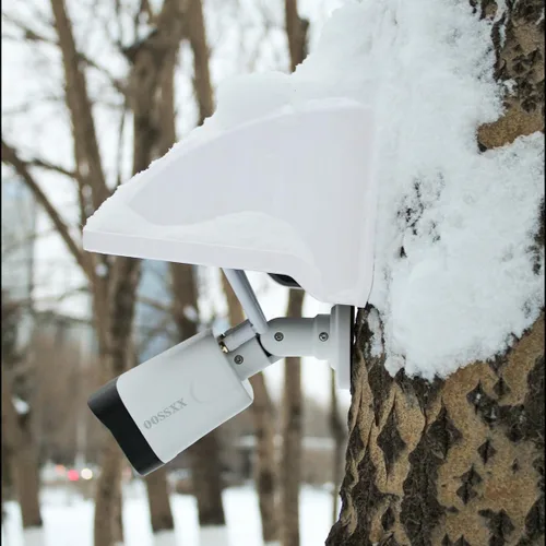 Miniatura 2 de OOSSXX Cámara de seguridad universal Sun Rain Cover Shield Cover Shield para cámara de vigilancia Techo protector para domo/Bullet cámara exterior