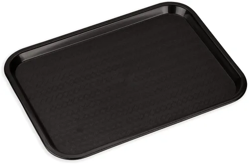 Miniatura 2 de Carlisle FoodService Products CFS CT121603 Cafe Bandeja de plástico estándar para cafetería/comida rápida, certificado NSF, libre de BPA, 16 Negro