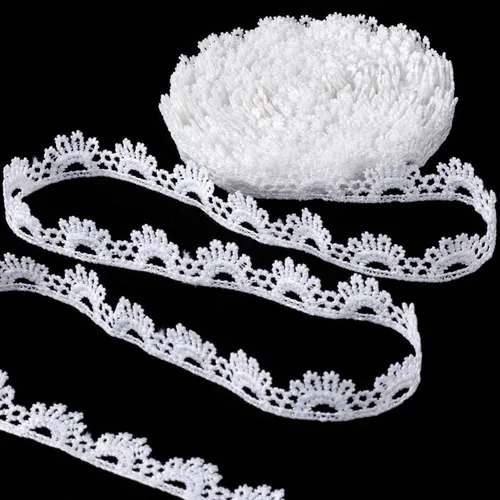 Miniatura 22 de 5.47 yardas, cinta de coser de encaje floral, adornos decorativos suaves para envolver ramos, lazos de bricolaje, clip para el cabello, decoración