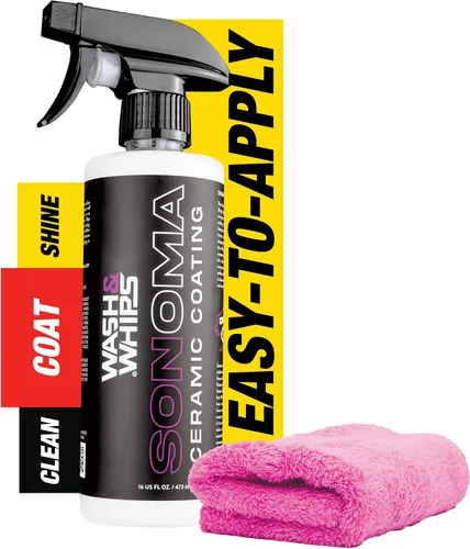 Miniatura 9 de WASH&WHIPS Sonoma Spray de acabado de cerámica 9H: fácil de usar, sin tiempo de curación, después del lavado de autos, protectores contra el sol