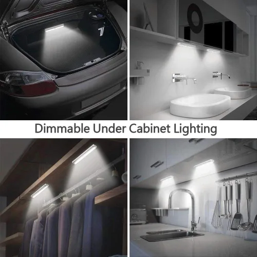 Miniatura 6 de Iluminación regulable para debajo del gabinete, 3 tiras de lectura USB portátiles de temperatura de color, luz de manualidades para cuidado