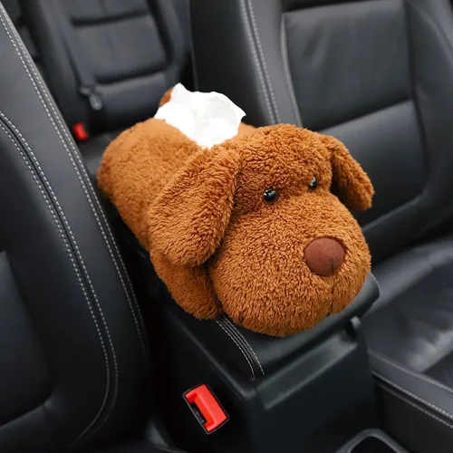 Miniatura 2 de Lindos animales de peluche servilleta caja de pañuelos titular para reposabrazos de coche reposacabezas decoración del hogar