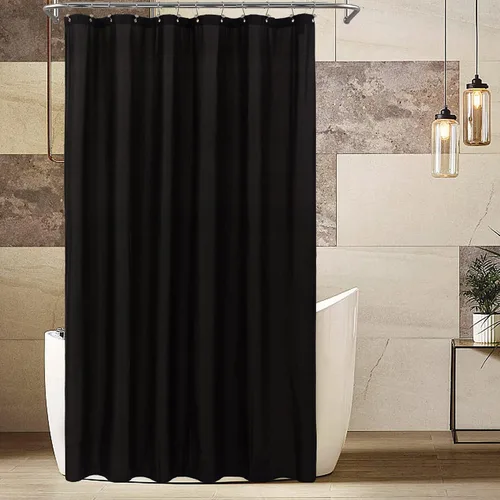 Miniatura 6 de ALYVIA SPRING Forro de Cortina de Ducha de Tela Extra Largo Impermeable - 72" x 96", Suave y Ligero Cortina de Ducha X-Larga con 3 Imanes, Lavable a