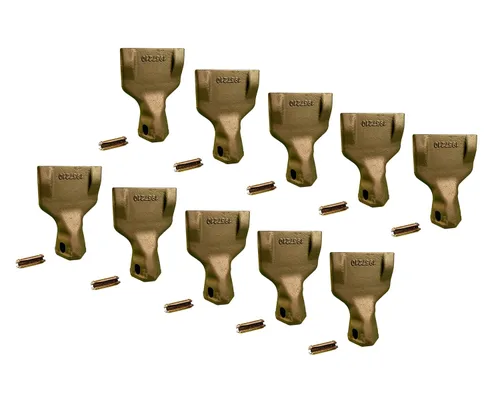Miniatura 12 de Diente de cucharón de retroexcavadora 195-7210 - Punta ancha, se adapta a adaptadores/vástagos de cubo de la serie CAT DRS200. (1)