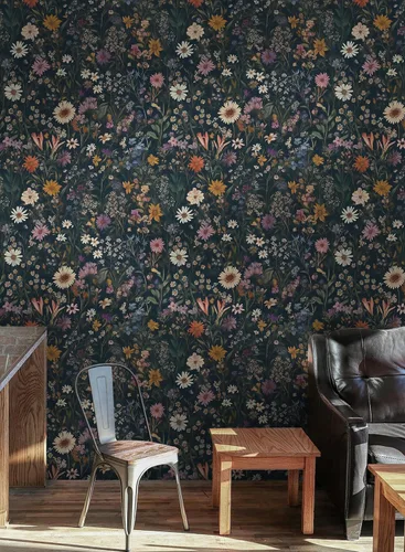 Miniatura 7 de Safiyya Papel Tapiz Despegar y Pegar Floral Vintage Papel de Contacto 17.3" x 78.7" Papel de Pared Amigable para Inquilinos Autoadhesivo Removible