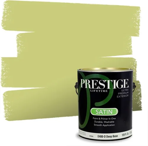 Miniatura 227 de PRESTIGE Pinturas Pintura interior e imprimación en uno, 1 galón, cáscara de huevo, aventura