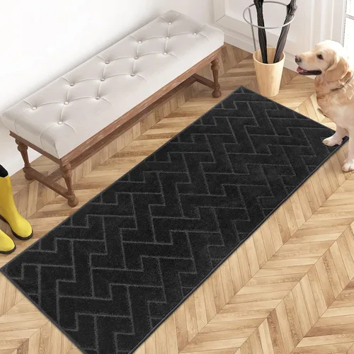 Miniatura 30 de PURRUGS Alfombra de fácil cuidado de 6 x 9 pies, antideslizante, lavable a máquina, tapete para puerta de perro, resistente a las manchas