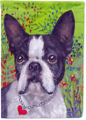 Miniatura 291 de Caroline's Treasures PPP3097CHF - Pijama de Navidad con diseño de bulldog francés para colgar en la pared, poliéster, tamaño de casa, multicolor