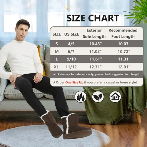 Miniatura 3 de Home Slipper Pantuflas para hombre, suaves y cálidas, de espuma viscoelástica, para interiores