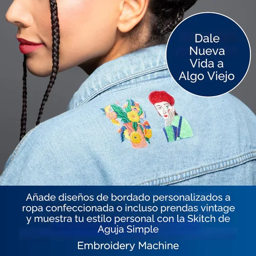 Miniatura 4 de Máquina de bordar de aguja única Brother Skitch alimentada por la aplicación móvil Artspira requerida, área de bordado de 4 pulgadas x 4 pulgadas