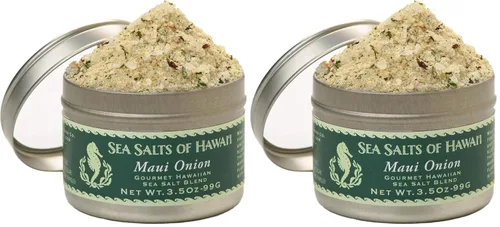 Miniatura 8 de Cebolla Maui Sal marina hawaiana de 3.5 onzas. Lata - Hecho en Hawái