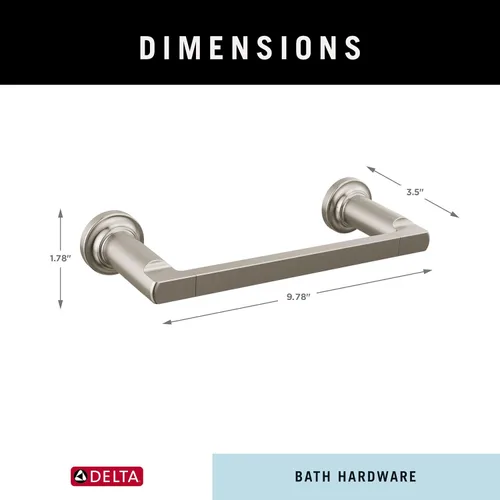 Miniatura 4 de DELTA FAUCET 78908-SS Tetra - Toallero de mano de acero inoxidable, accesorios de baño, 8 pulgadas