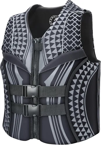 Miniatura 2 de poesidon - Chaleco salvavidas para adultos, estampado geométrico legendario, ideal para cualquier deporte acuático, unisex, para kayak, remo, SUP