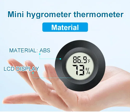 Miniatura 5 de JEDEW Paquete de 2 termómetros higrómetros, medidor digital de humedad para interiores y exteriores, monitor de humedad para reptiles