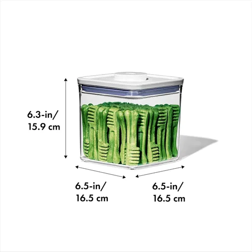 Miniatura 2 de OXO Good Grips Recipiente POP para mascotas – 2.6 L/2.8 Qt Ideal para hasta 3 libras de comida para perros o 2 libras de comida para gatos Blanco