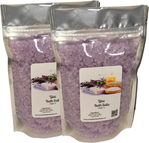 Bath Salts | 1lb Bag | Lilac Scent | Quantity Discounts ((2) 1lb Bags)
