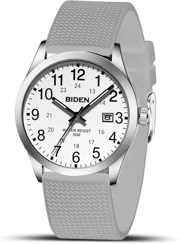 Miniatura 14 de LN LENQIN Relojes para hombre analógicos de cuarzo deportivos unisex, impermeables a 30M, reloj de enfermera para hombres y mujeres, profesionales