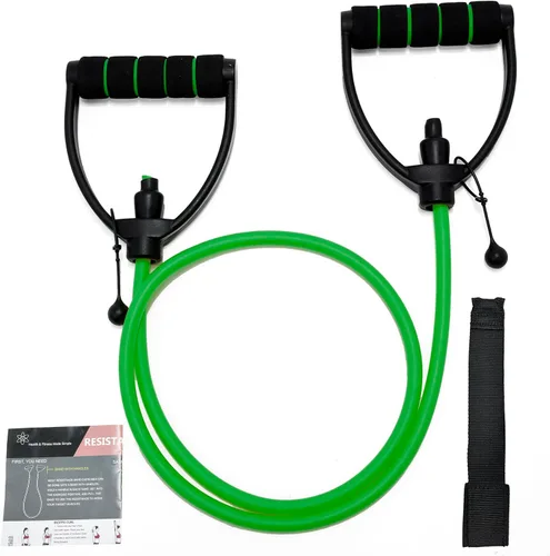 Miniatura 12 de Bandas de resistencia con asas, bandas de resistencia para ejercicio, bandas de entrenamiento con anclajes de puerta, longitud ajustable
