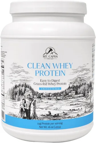 Miniatura 9 de Mt. Capra Clean Whey Protein Proteína de suero de cabra sin desnaturalizar alimentada con pasto 0.81 oz de proteína por porción, totalmente