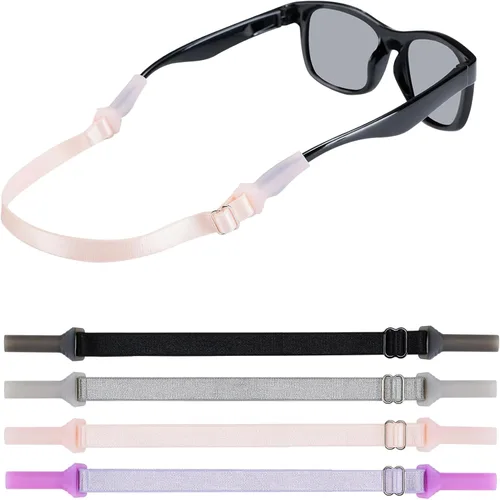 Miniatura 20 de lvvfit Correas de lentes para niños (6.5 a 10 pulgadas), correa ajustable para lentes de sol deportivas, correas de soporte para anteojos para niños
