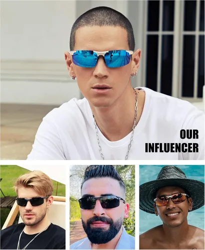 Miniatura 25 de Duco - Gafas de sol deportivas polarizadas para hombre con protección UV 8177s