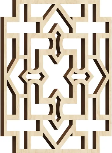 Miniatura 10 de Wise Paneles decorativos de madera con calado, extra pequeños, 7 3/8 pulgadas de ancho x 7 3/8 pulgadas de alto x 1/4 pulgadas de alto, roble rojo