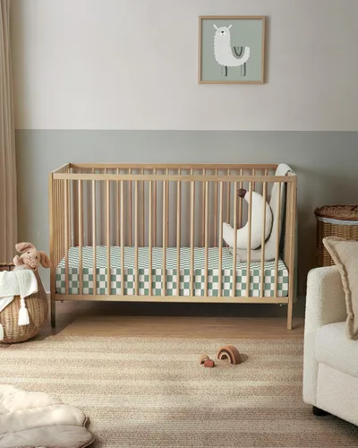 Miniatura 130 de Blissful Diary Sábanas de muselina para cuna para niñas, sábana de bebé de algodón suave bohemio para colchón de cuna estándar de 52 x 28 pulgadas