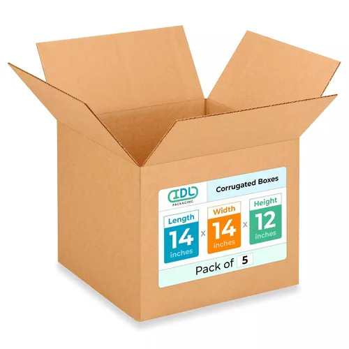 Miniatura 11 de IDL Packaging Paquete de 5 cajas de envío altas de 8 x 8 x 48 pulgadas, extra resistentes de 200 libras frente a caja regular, cajas de mudanza