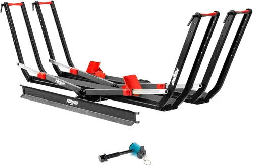 Miniatura 10 de Portabicicletas de Enganche Young - Portabicicletas para Coche SUV Camión RV, para 2 Bicicletas Eléctricas, Capacidad 200lbs Neumáticos Anchos