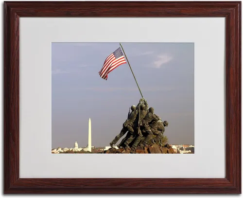 Miniatura 2 de Trademark Fine Art CATeyes - Lienzo conmemorativo para pared, marco de madera, 16 x 20 pulgadas
