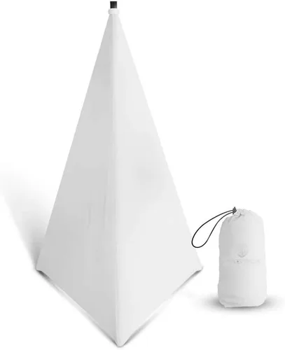 Miniatura 9 de PRORECK Cubierta de soporte para altavoz, falda para trípode, 360 grados, color blanco x 2 2-PAQUETE DE DOS