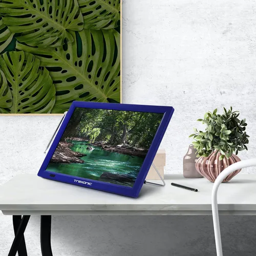 Miniatura 10 de Trexonic Televisor LED portátil recargable de 14 pulgadas con HDMI, SD/MMC, USB, VGA, entrada/salida AV y sintonizador digital integrado, azul