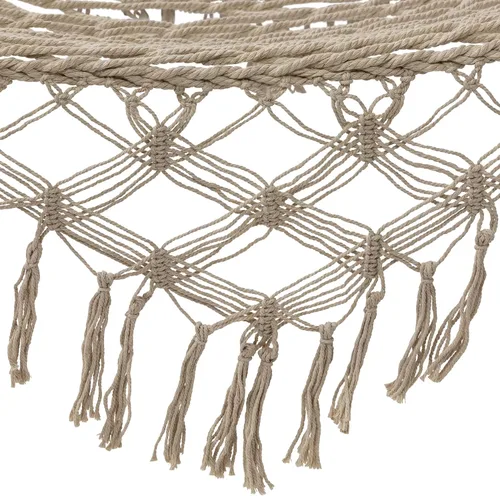 Miniatura 8 de Northlight Hamaca de cuerda de macramé de celosía blanca de 74" con barras de madera