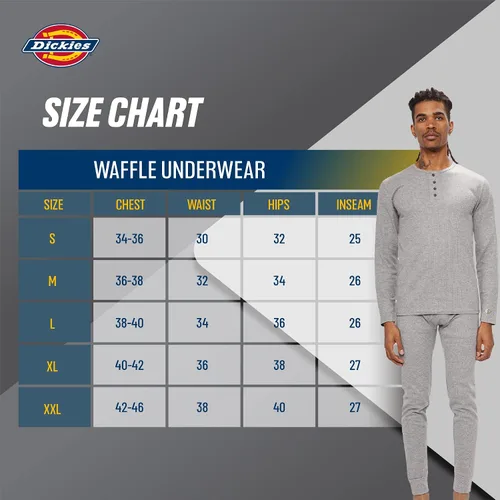 Miniatura 6 de Dickies Conjunto de ropa interior térmica Long Johns para hombre, 2 piezas de capa base para clima frío para hombre