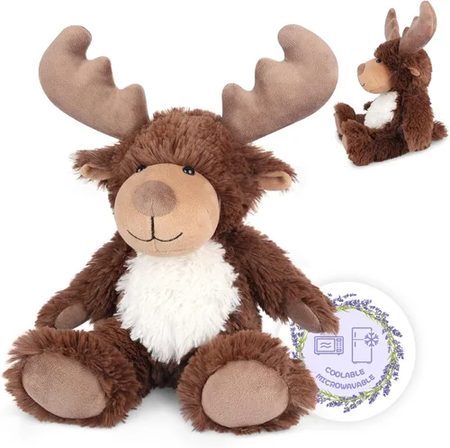 Miniatura 26 de SuzziPals Peluche de Mono Calentable y Enfriable, Almohadillas Térmicas de Peluche para Microondas para Calmar y Relajar, Juguetes de Peluche