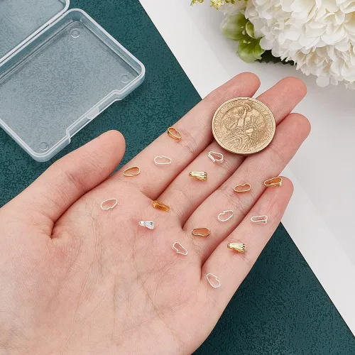 Miniatura 3 de PH PandaHall 16 piezas de fianza para hacer joyas de plata de ley 925 con cierre colgante para pulseras, collares, joyas, manualidades, 2