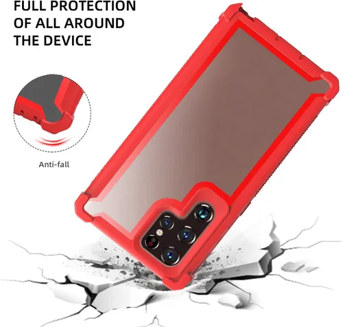 Miniatura 3 de Asuwish Funda de teléfono para Samsung Galaxy S22 Ultra 5G, a prueba de golpes, a prueba de caídas, protección de cuerpo completo, resistente, Negro