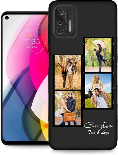 Miniatura 31 de Funda personalizada para Motorola Moto G Stylus 2020 con nombre de foto, texto y foto, GStylus personalizado -20 funda suave y fina (negro) de 6.4