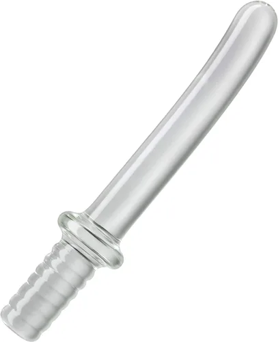 Varita de masturbación con consolador de cristal de cristal, masajeador de masturbación vaginal, tapón anal, palo de placer, estimulación del ano,