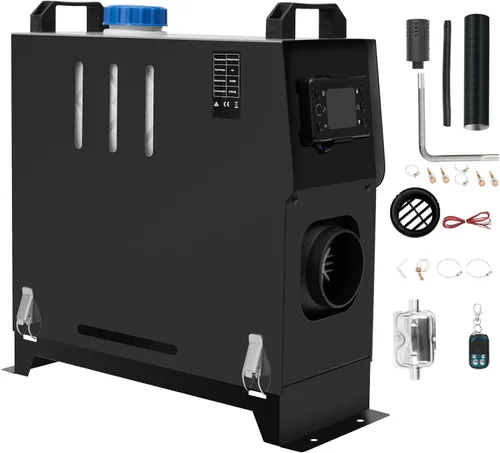 Calentador de estacionamiento diésel de 12 V 8000 W, calentador de aire diésel de 8KW, calentador diésel, control remoto con interruptor LCD para