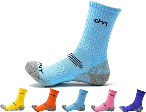 Miniatura 8 de DEARMY Calcetines deportivos de senderismo para mujereshombres, los mejores regaloscalcetines deportivos acolchados que absorben la humedad (5 pares)
