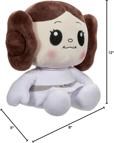 Miniatura 6 de Mattel Star Wars Return of the Jedi Snug Club Juguete de Peluche, Muñeca de Personaje Suave de la Princesa Leia, Coleccionable del 40º Aniversario