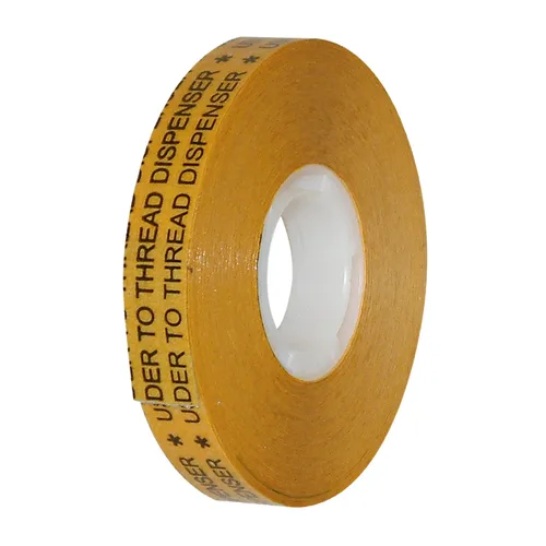 Miniatura 2 de JVCC ATG Tape [Acid Neutral] (ATG-7502): 3/4 pulg. x 36 yardas (Adhesivo transparente sobre revestimiento dorado)