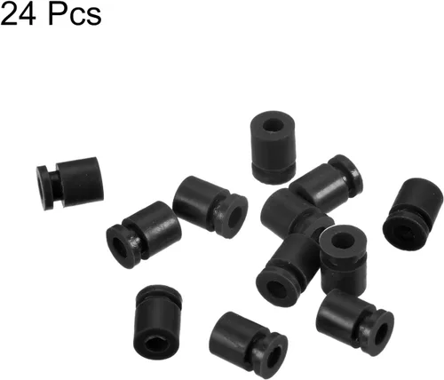 Miniatura 5 de MECCANIXITY RC Bolas de Goma Anti Vibración para Control de Vuelo RC F4 F7 M3x8mm Bolas de Absorción de Choque (Negro), Paquete de 12
